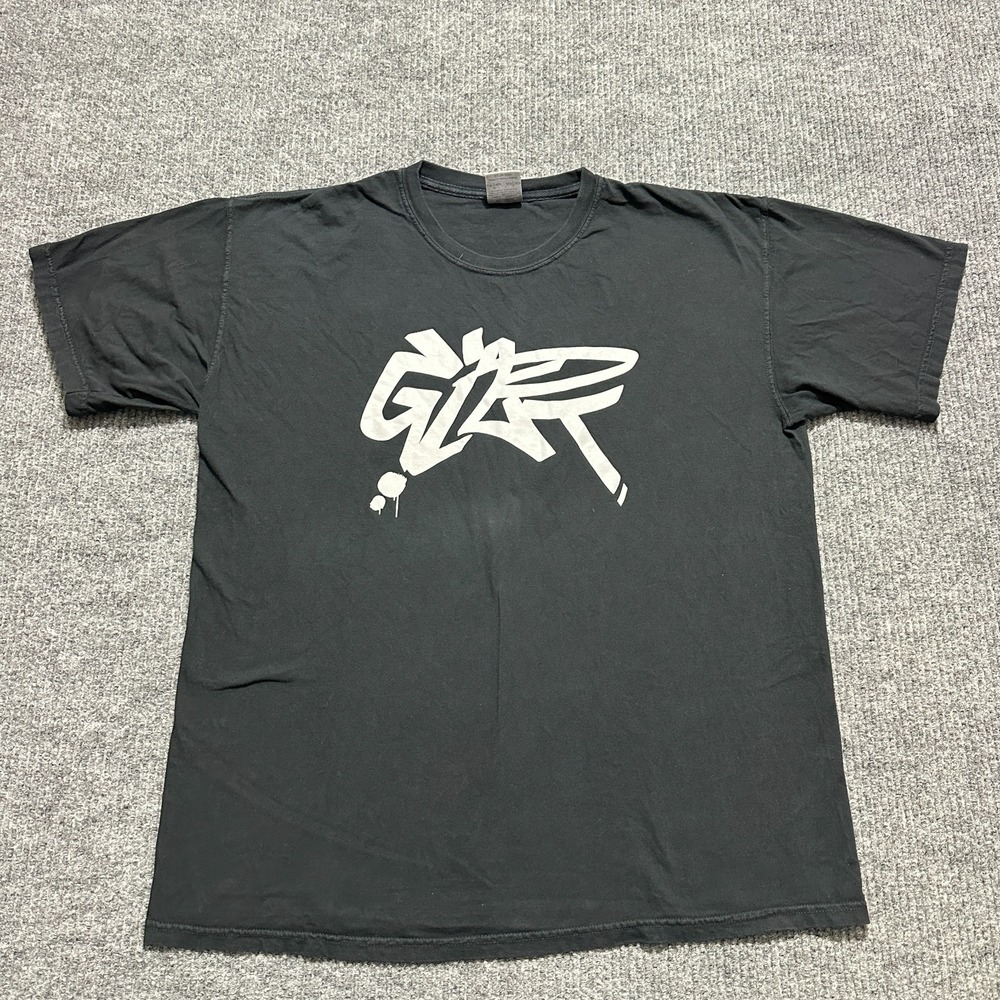 Comfort Colors Graffiti Shirt Mens Size XL Black Casual Cotton Short Sleeve